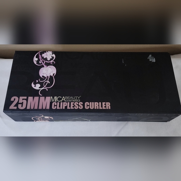 MICA Beauty 1" Clipless Curler Wand Set 9ft Swivel Cord 2 Settings FAST HEATING! - Picture 7 of 10